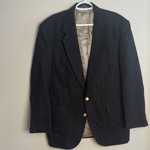 Black Blazer with Gold Buttons
